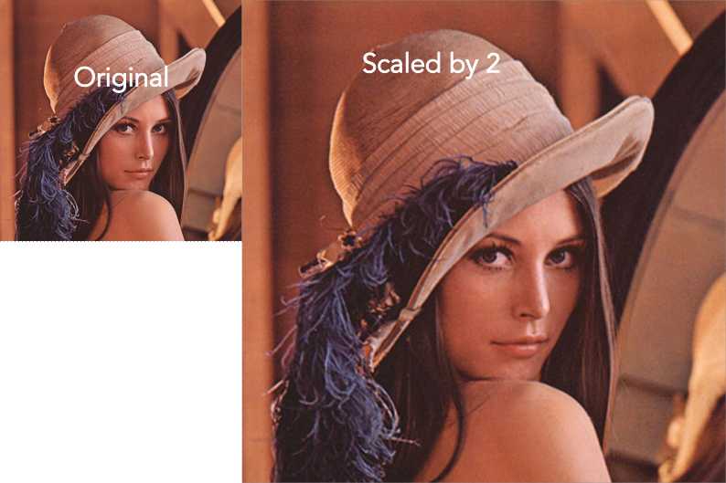 Scaled image