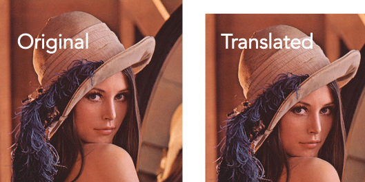 Translated image